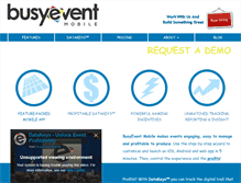 Tablet Screenshot of busyevent.com